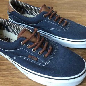 Vans Navy and Brown Sneakers